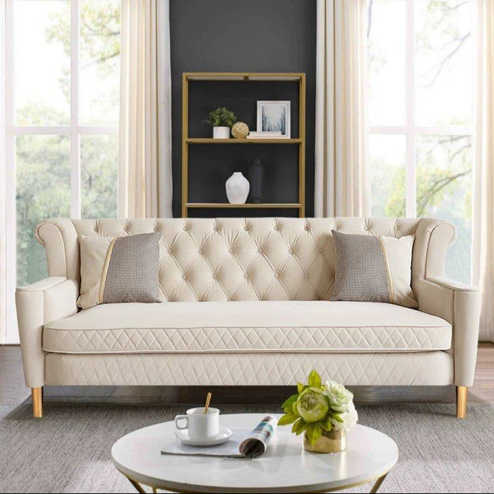 VALENC Victorian Leather Sofa