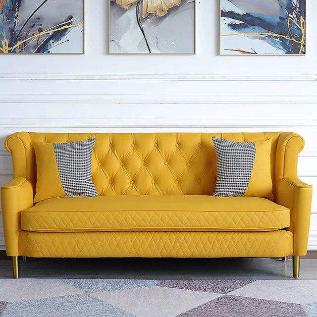 VALENC Victorian Leather Sofa