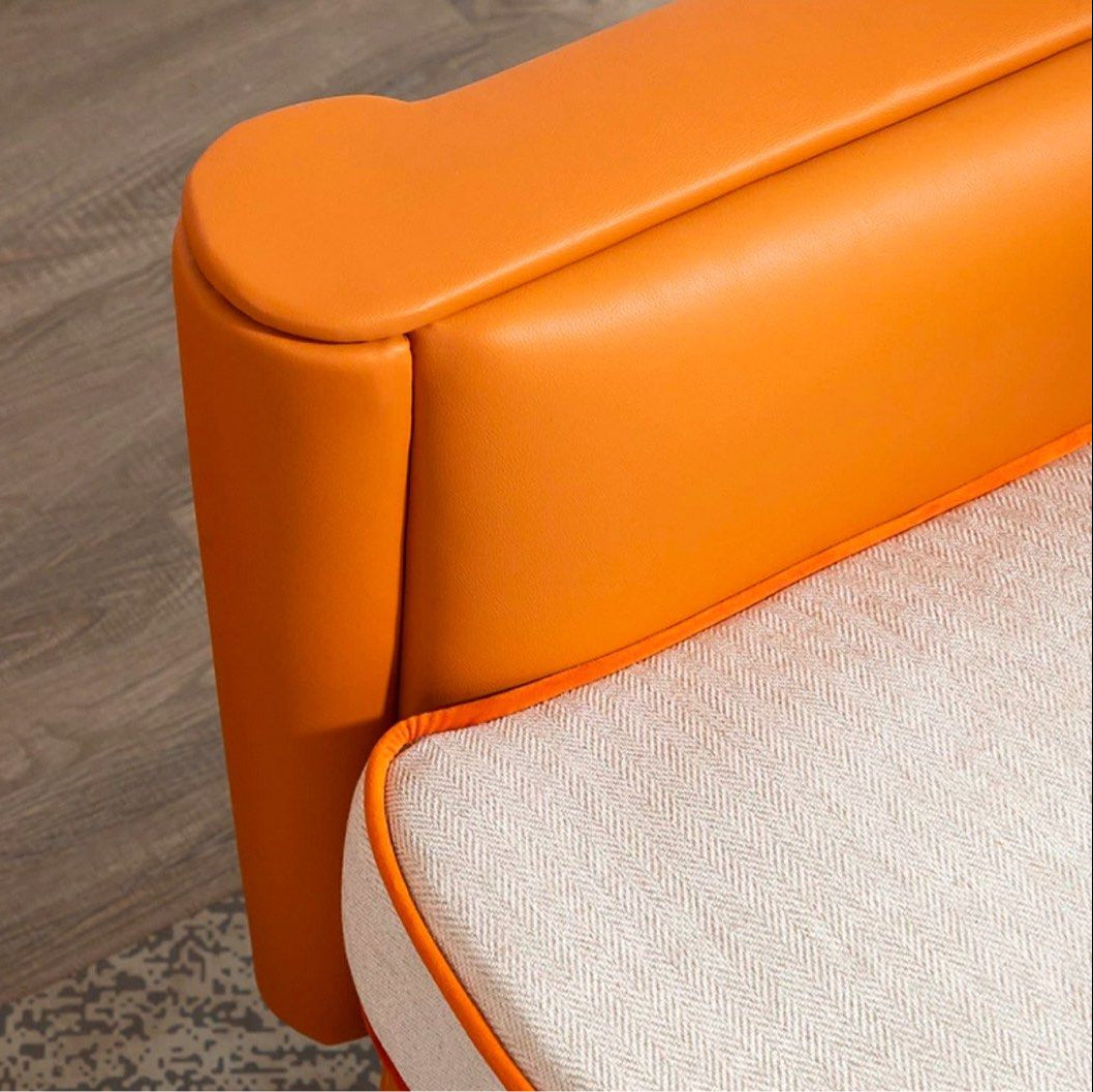 VALENC Victorian Leather Sofa