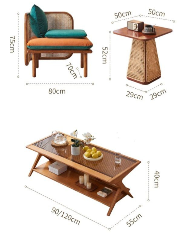 NOZUMI Japandi Rattan Sofa