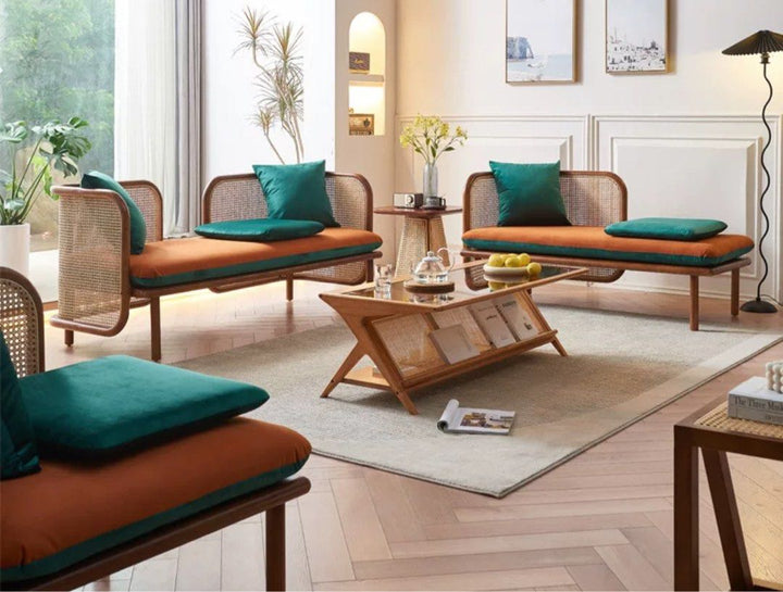 NOZUMI Japandi Rattan Sofa