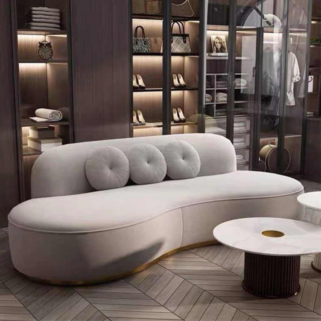 LAMORA Modern Velvet Sofa