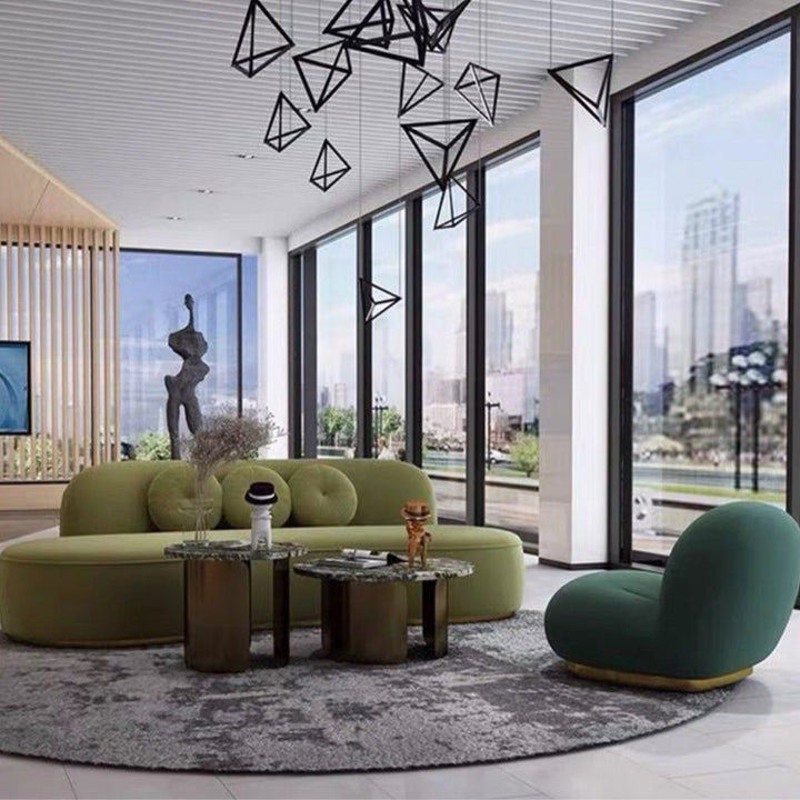 LAMORA Modern Velvet Sofa