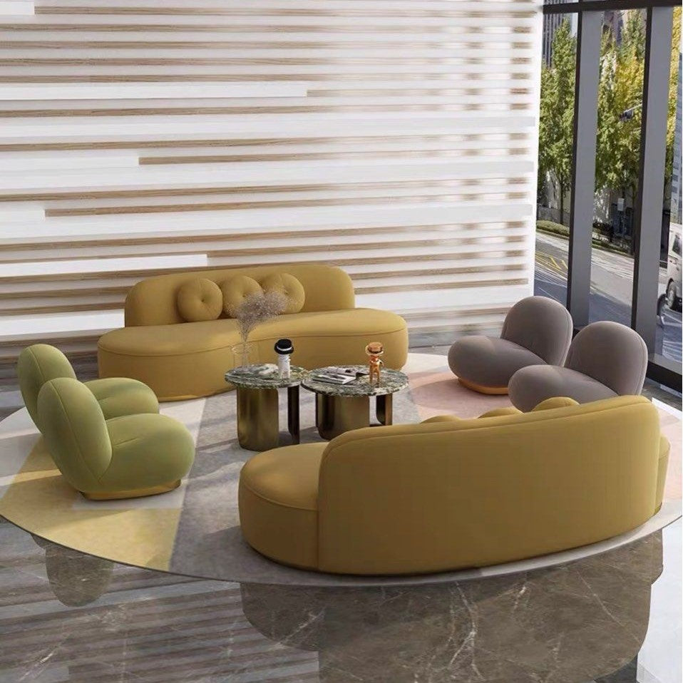 LAMORA Modern Velvet Sofa