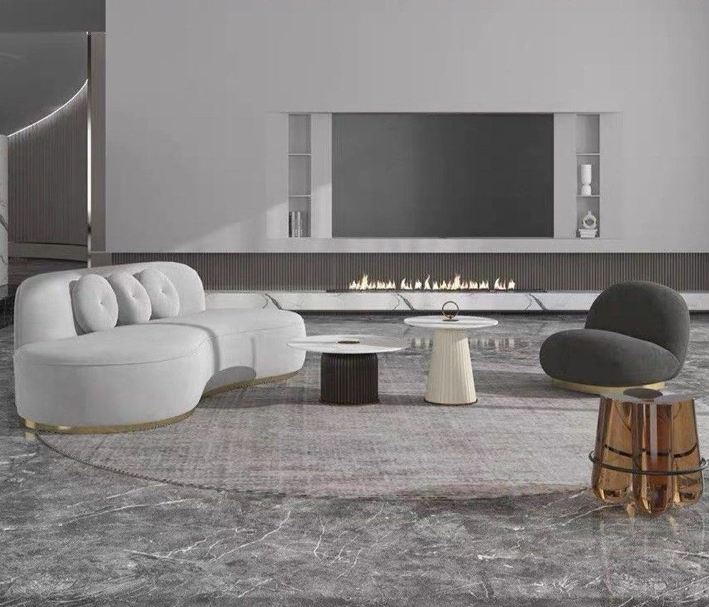 LAMORA Modern Velvet Sofa