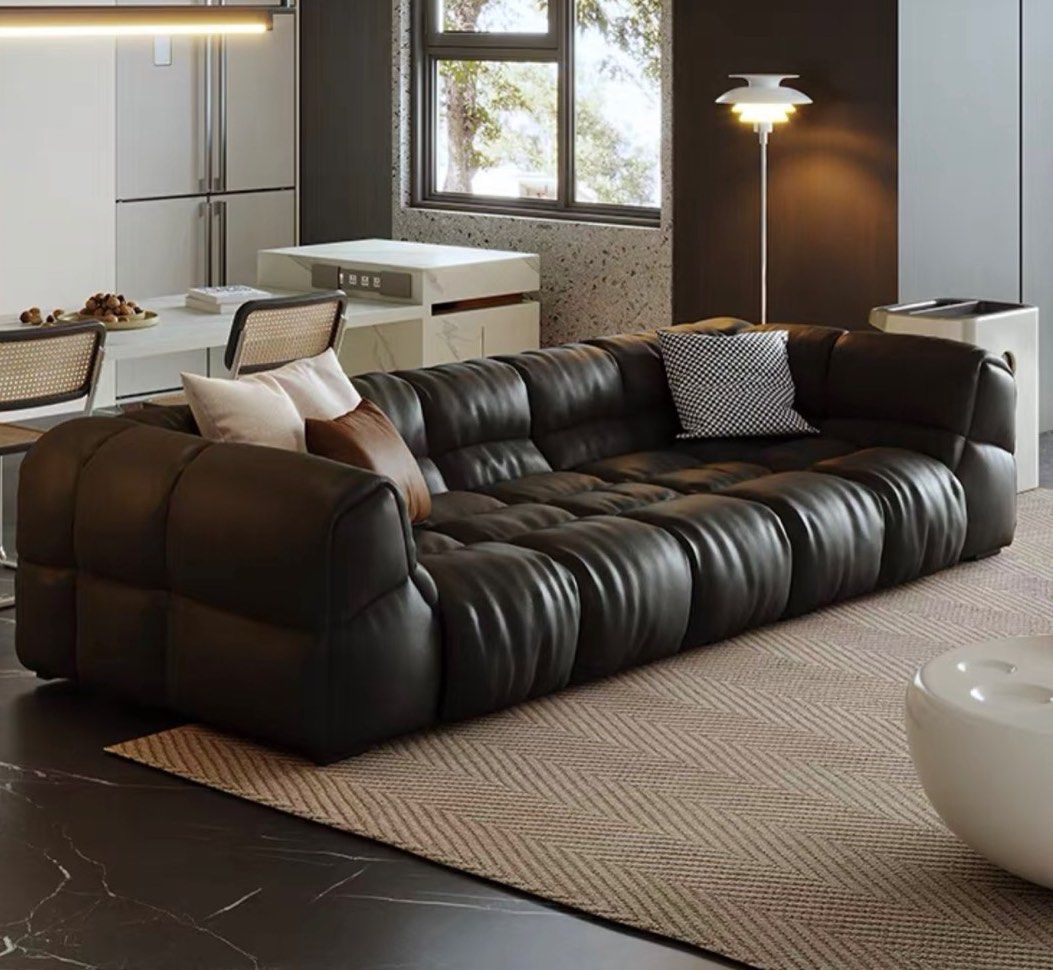 TAVESTI Modern Leather Sofa