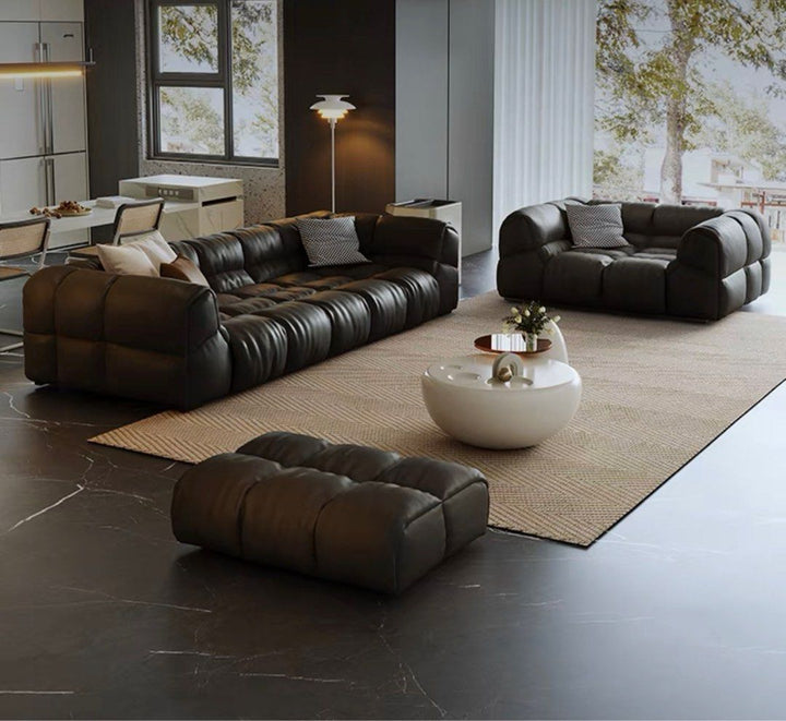 TAVESTI Modern Leather Sofa