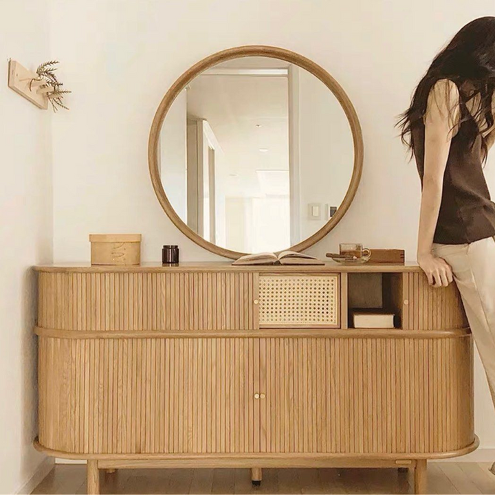 MEILEEN Japandi Solid Wood Sideboard