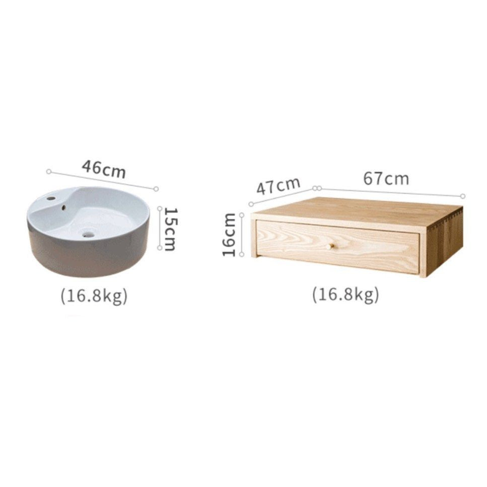 VEARE Scandinavian Bathroom Cabinet