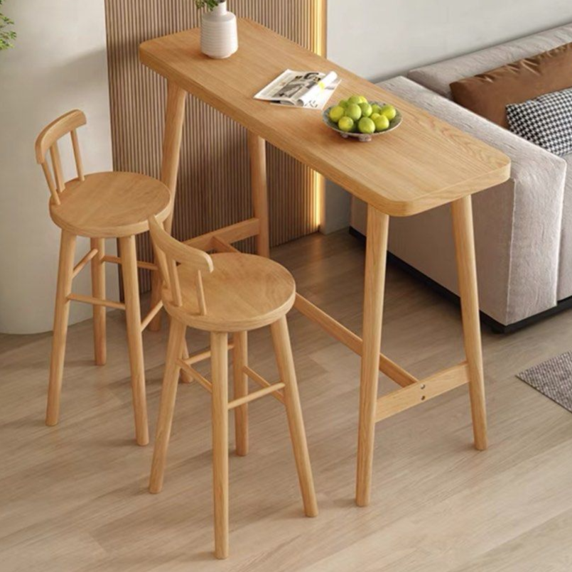 KERANO Modern Solid Wood Bar Table