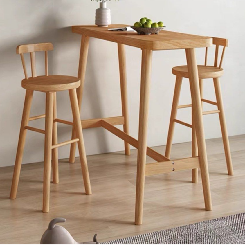 KERANO Modern Solid Wood Bar Table