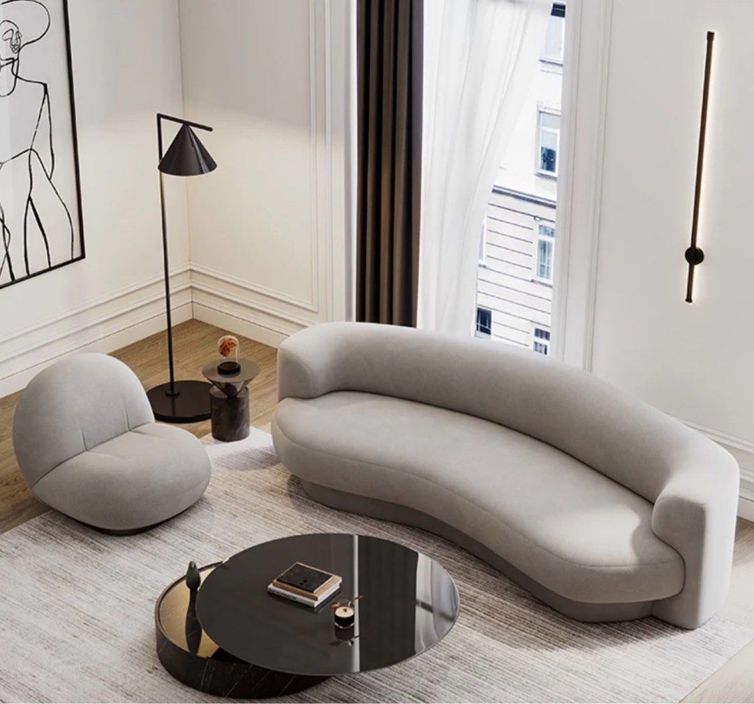 ZELVIA Modern Boucle Sofa