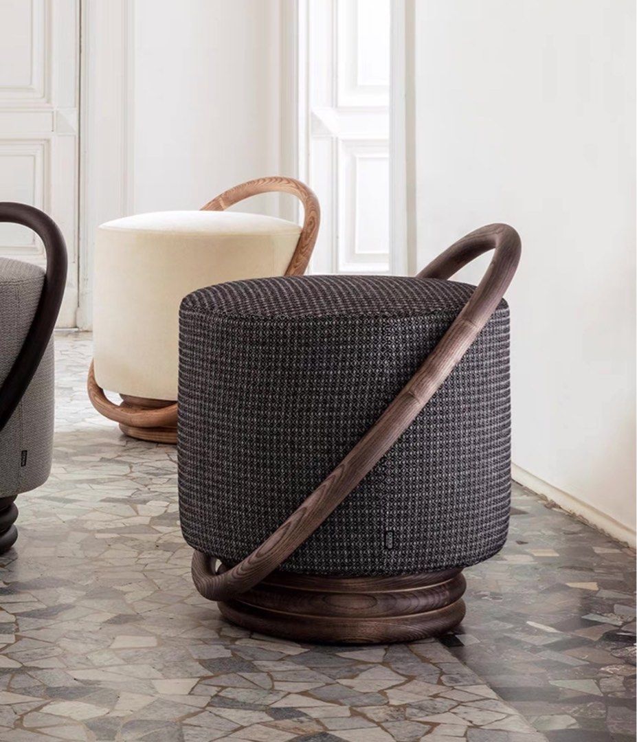 AEREN Modern Boucle Stool
