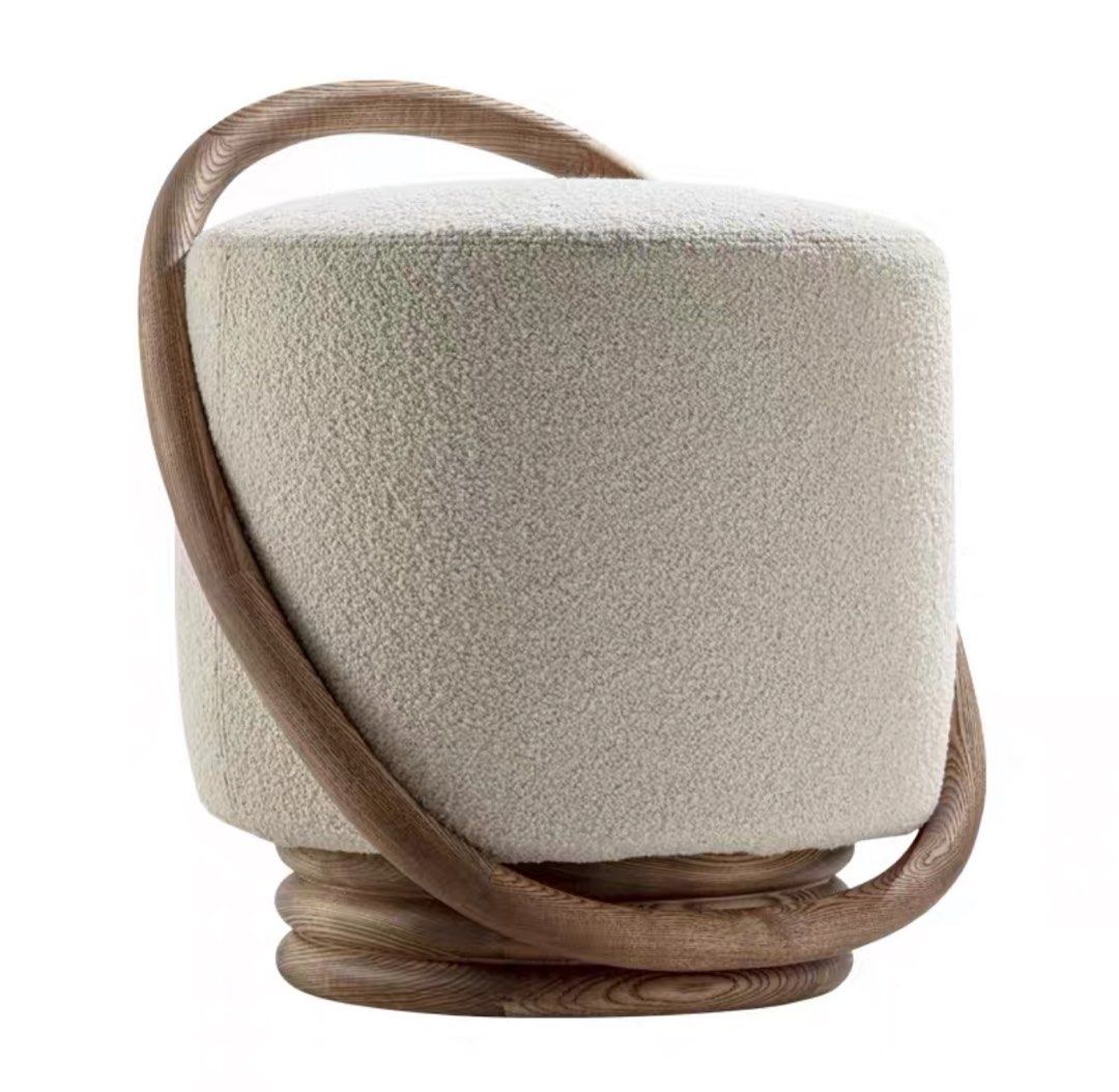 AEREN Modern Boucle Stool