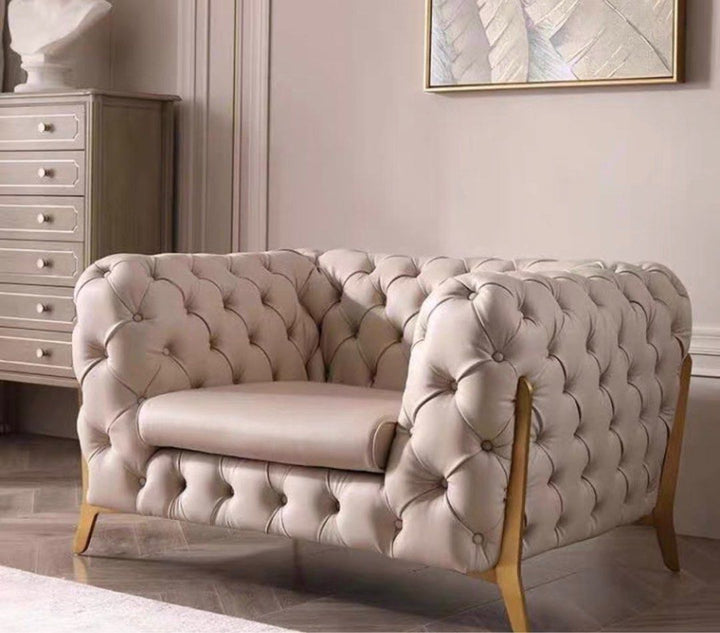 ALVERIS Luxurious Chesterfield Sofa