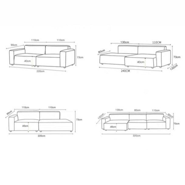 MORRIN Modern Modular Leather Sofa