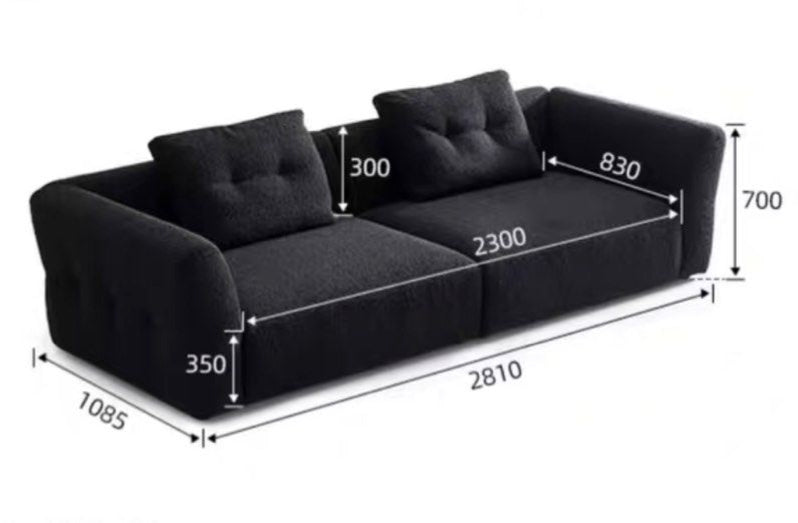 TREVORA Modern Boucle Sofa