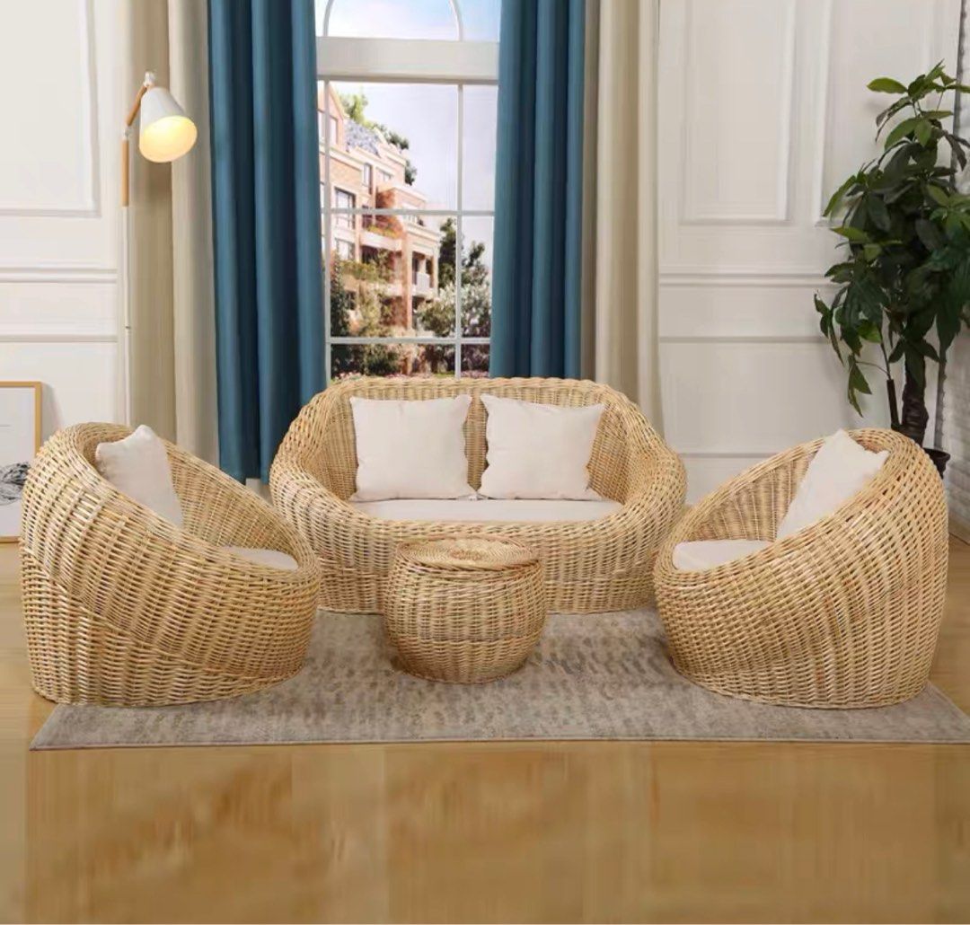 DURVANO Modern Rattan Outdoor Sofa