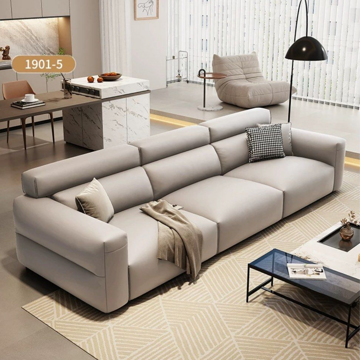 ROVINO Modern Genuine Leather Sofa