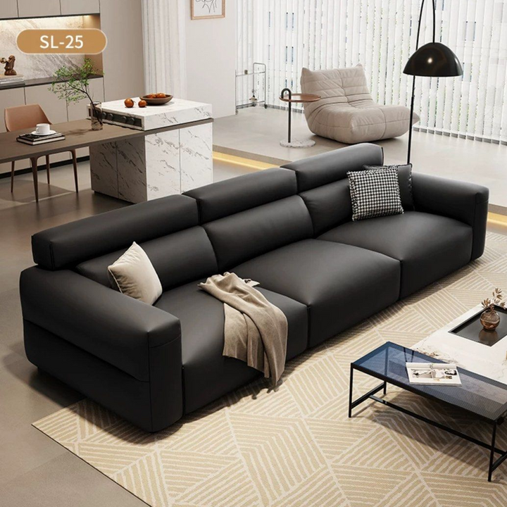 ROVINO Modern Genuine Leather Sofa