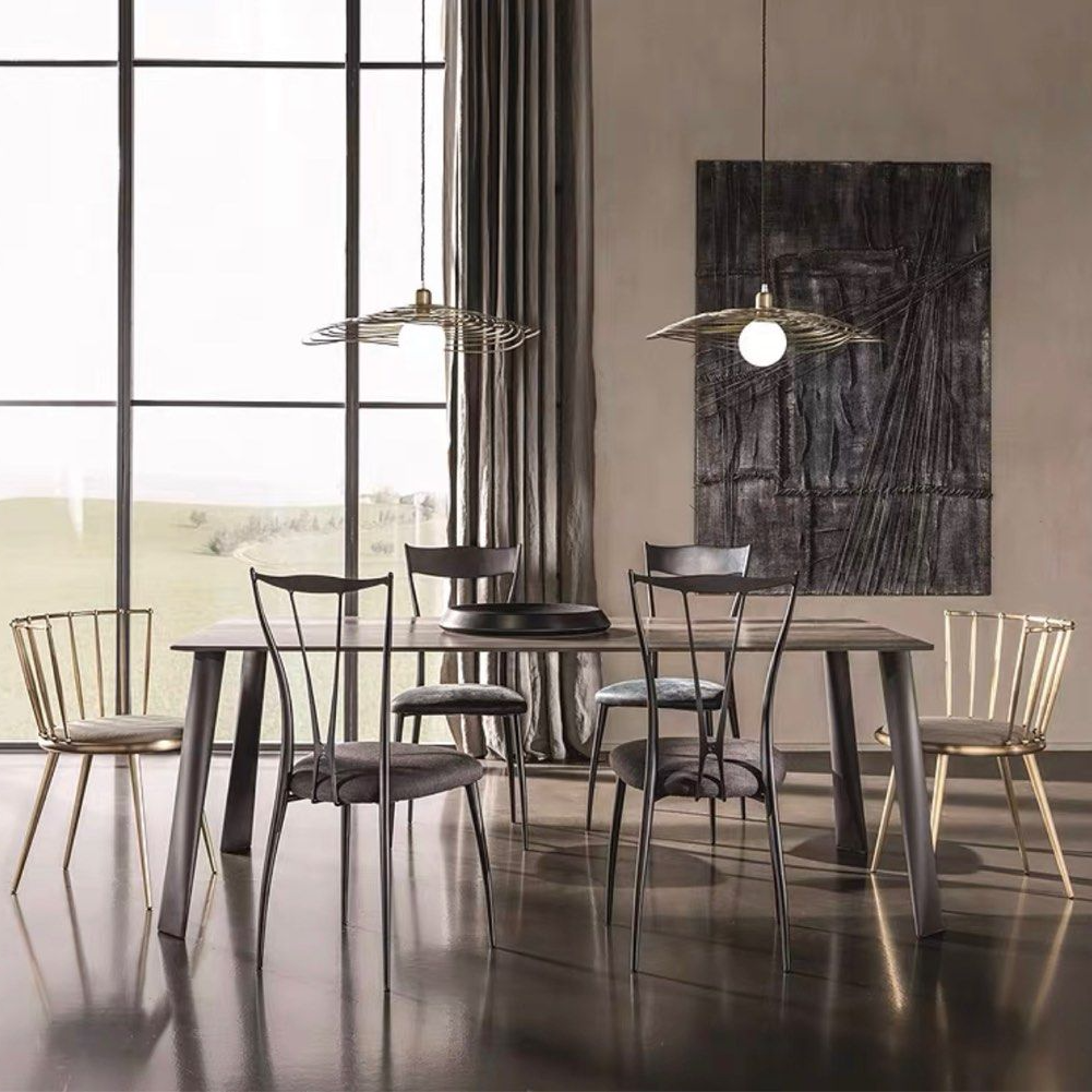 BRADLEY Gold Frame Dining Chair