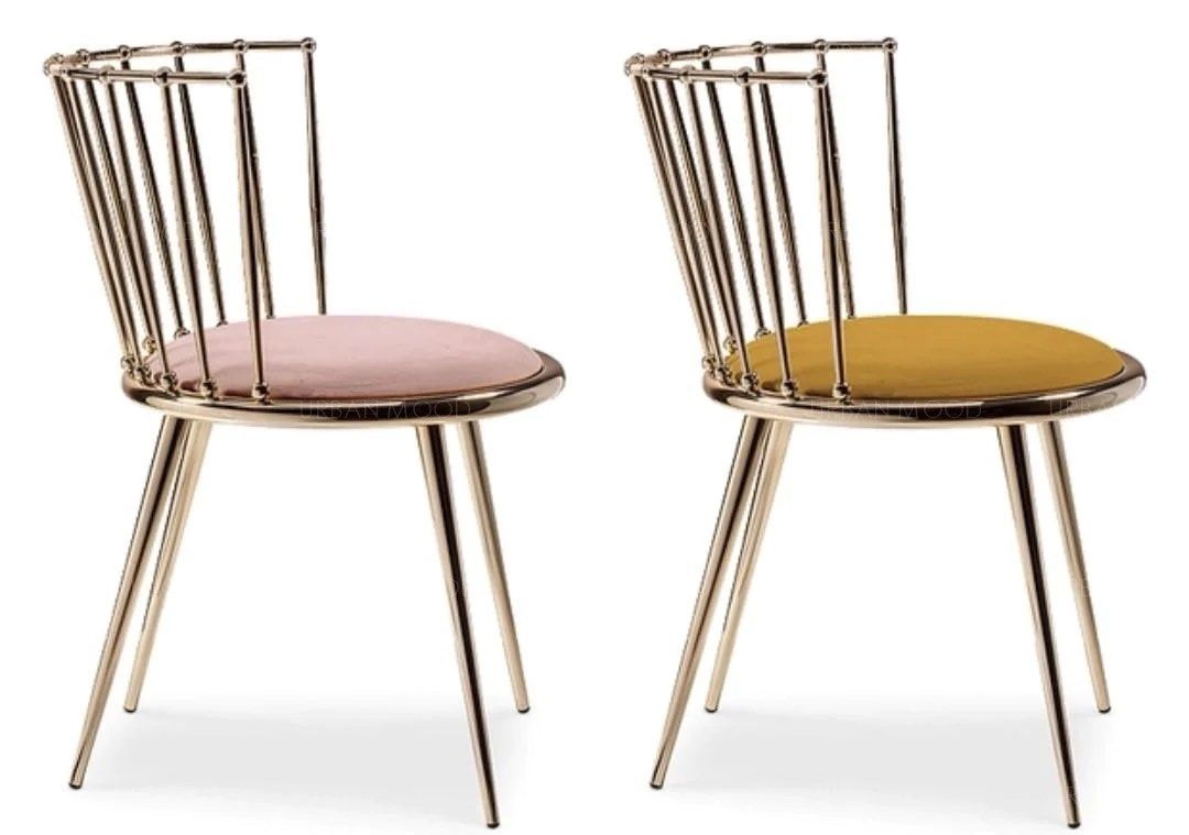 BRADLEY Gold Frame Dining Chair
