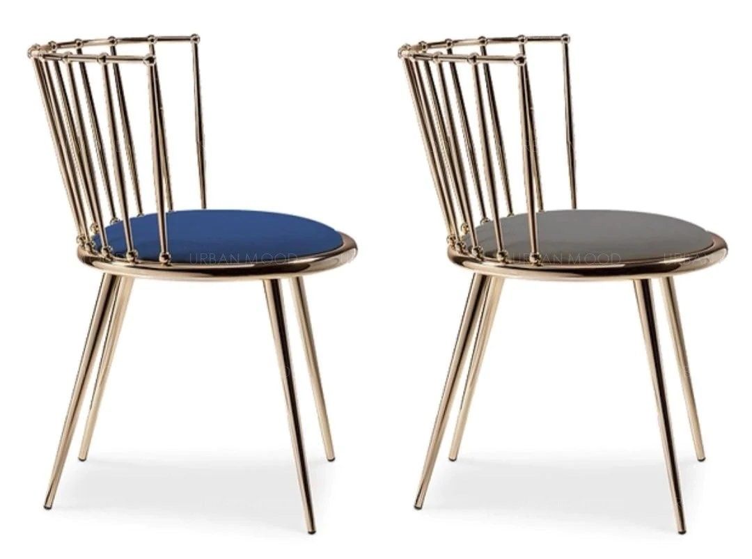 BRADLEY Gold Frame Dining Chair