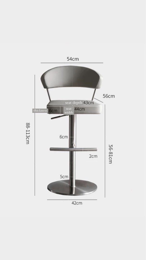 ANDRE Modern Bar Stool