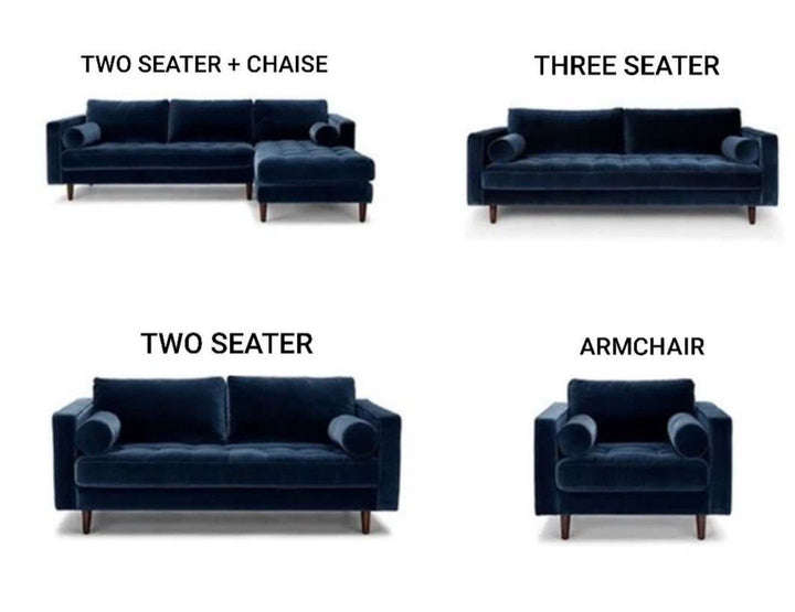 VANDELOR Classic Velvet Sofa