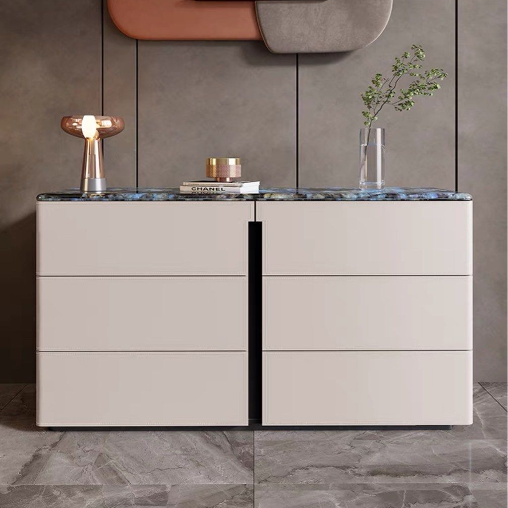 GIACOMO Modern Saddle Leather Sideboard