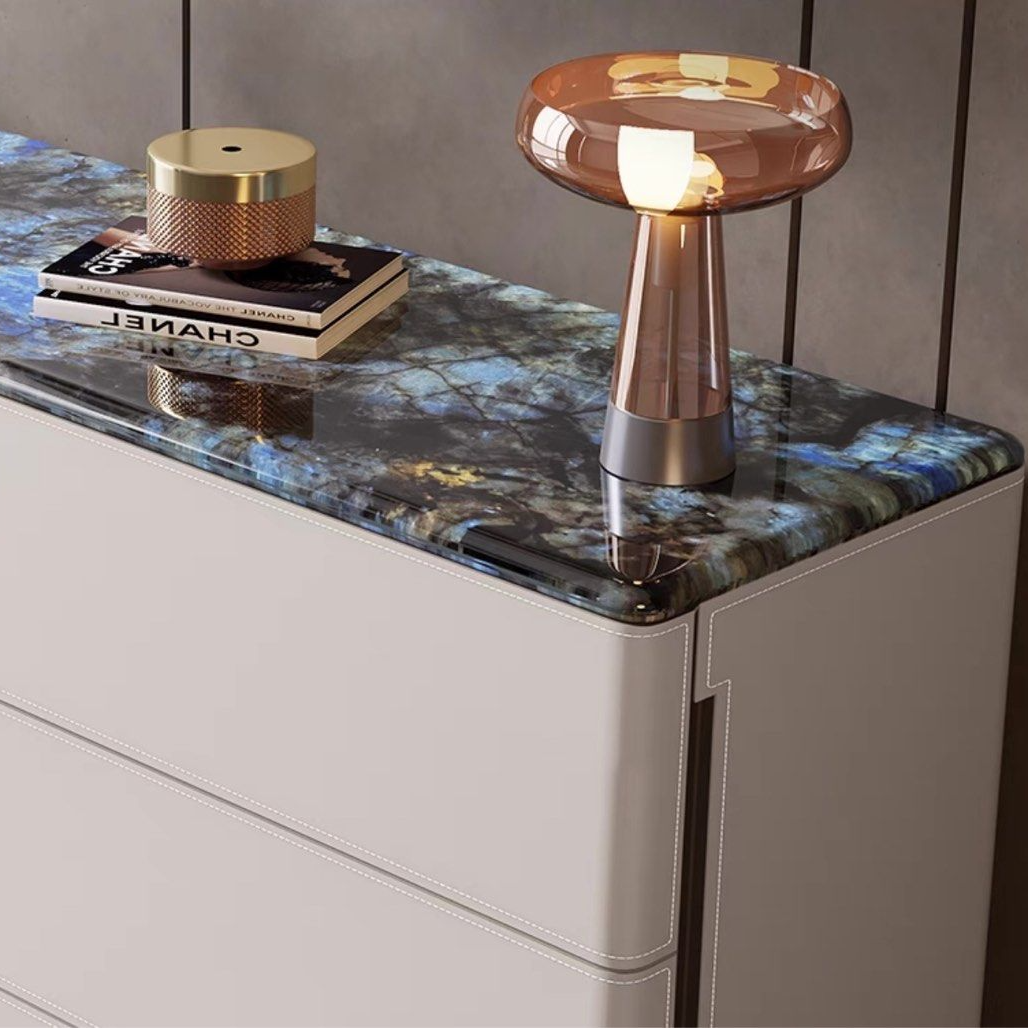 GIACOMO Modern Saddle Leather Sideboard