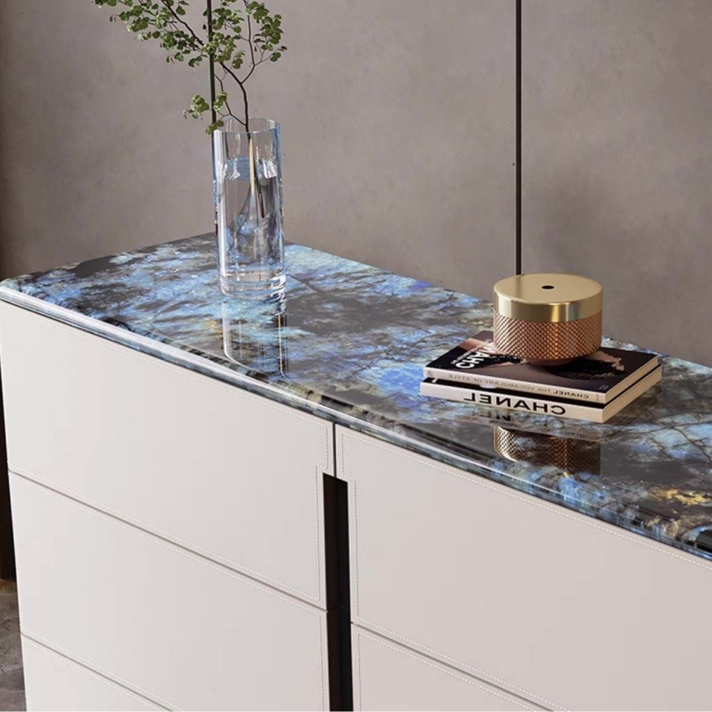 GIACOMO Modern Saddle Leather Sideboard