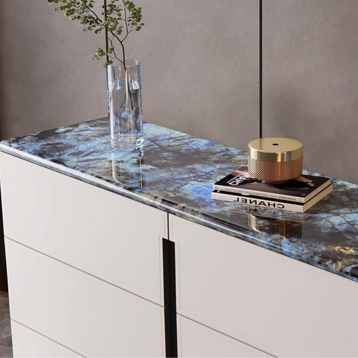 GIACOMO Modern Saddle Leather Sideboard