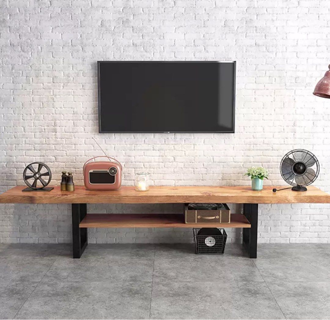 JASS Rustic Solid Wood TV Console