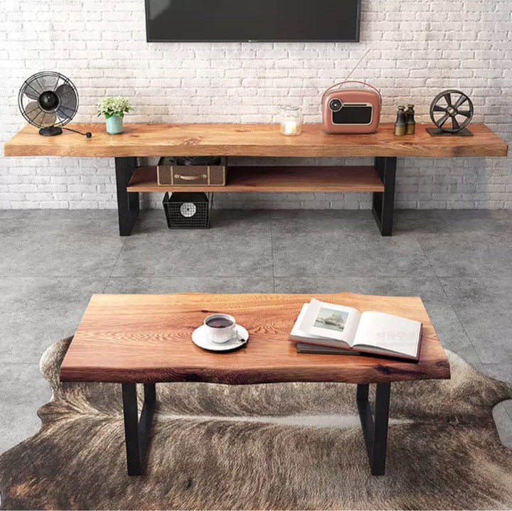 JASS Rustic Solid Wood TV Console