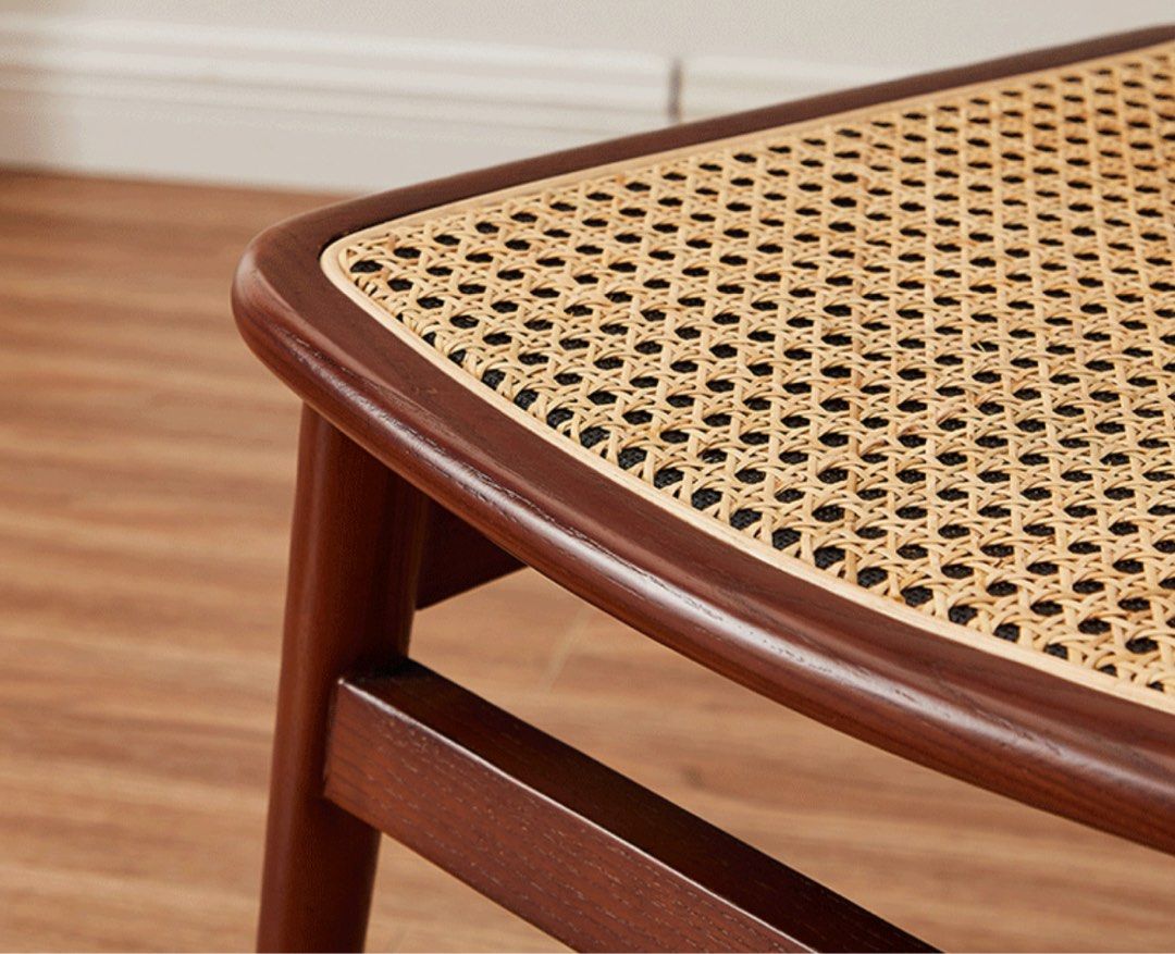 VERDIN Rustic Rattan Dining Chair