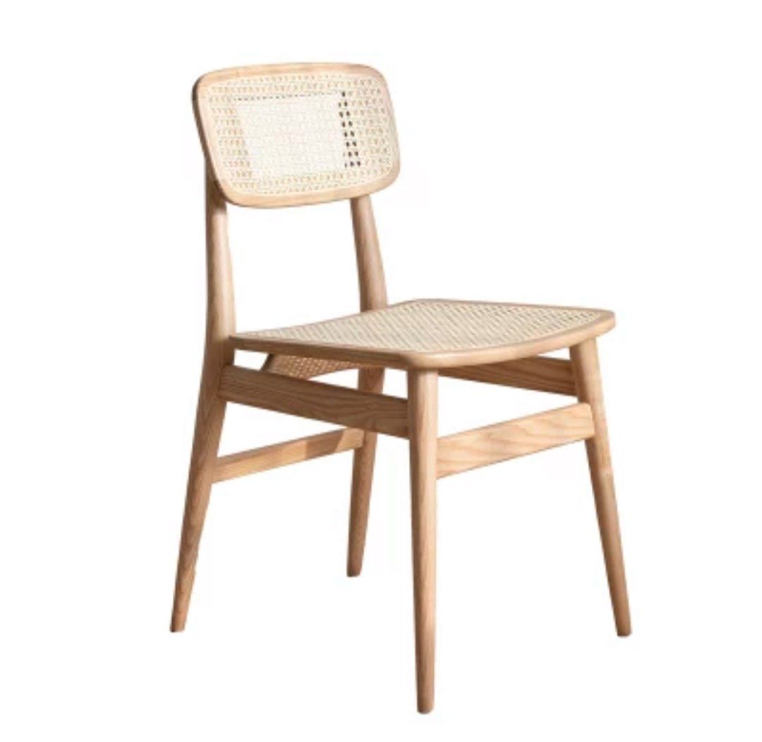 VERDIN Rustic Rattan Dining Chair