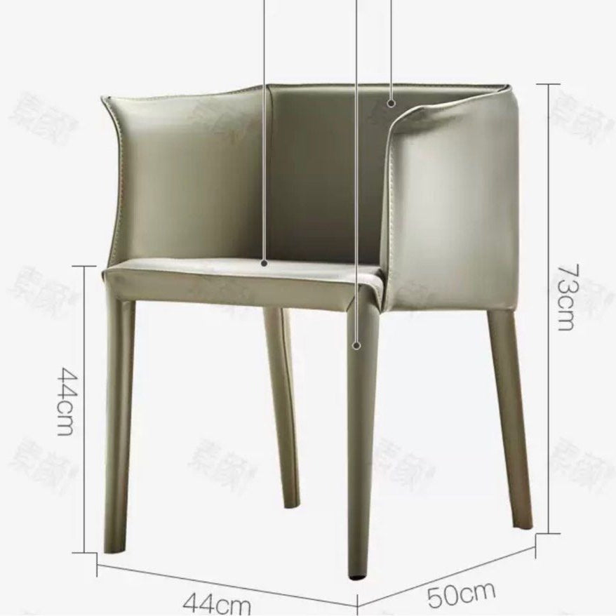 LENNOX Faux Leather Armchair (Set of 2)