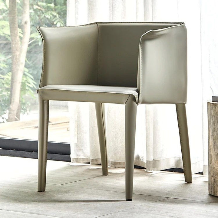 LENNOX Faux Leather Armchair (Set of 2)