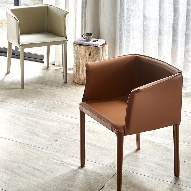 LENNOX Faux Leather Armchair (Set of 2)