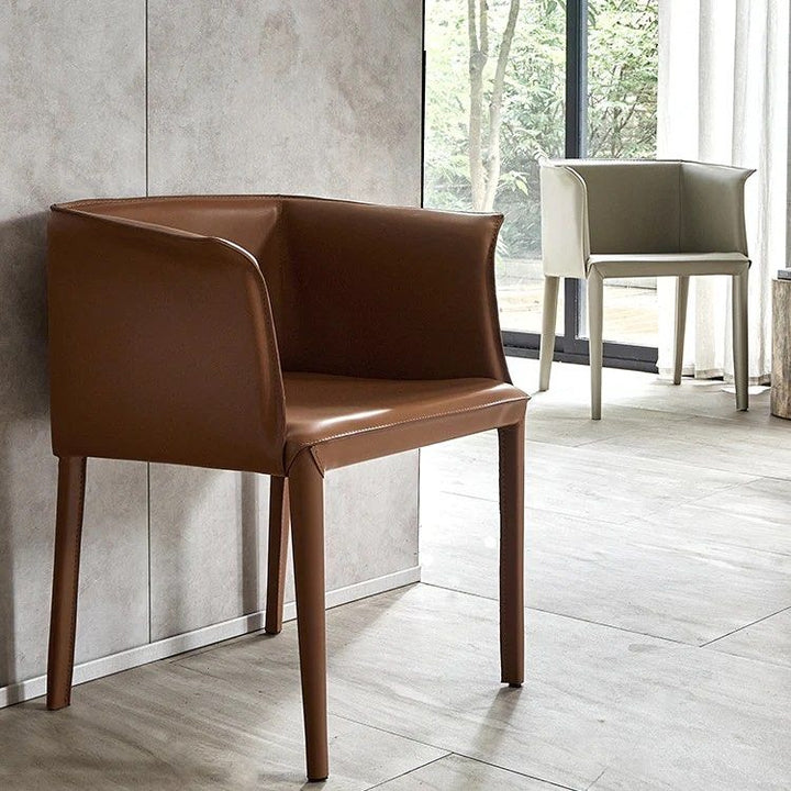 LENNOX Faux Leather Armchair (Set of 2)
