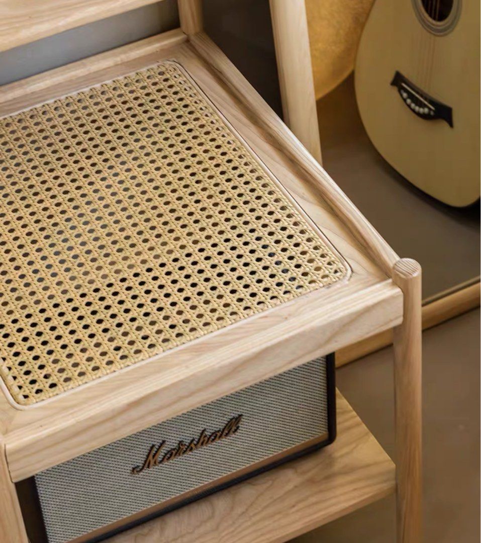 VUNA Japandi Rattan Bedside Table