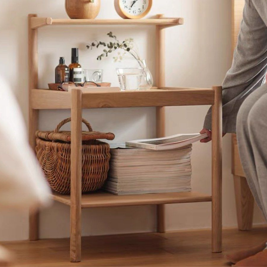 VUNA Japandi Rattan Bedside Table