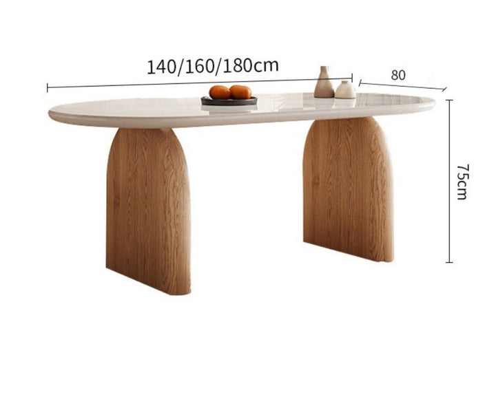 UCHIYAMA Japandi Sintered Stone Dining Table