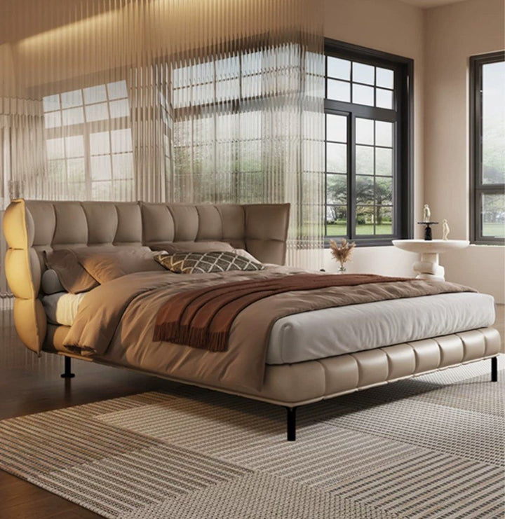 VYAGE Modern Leather Bedframe