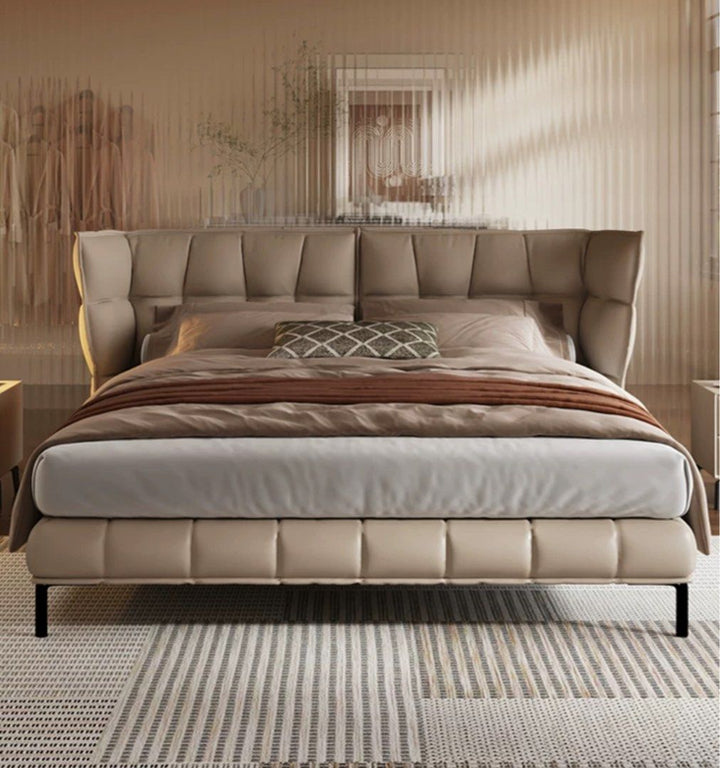 VYAGE Modern Leather Bedframe