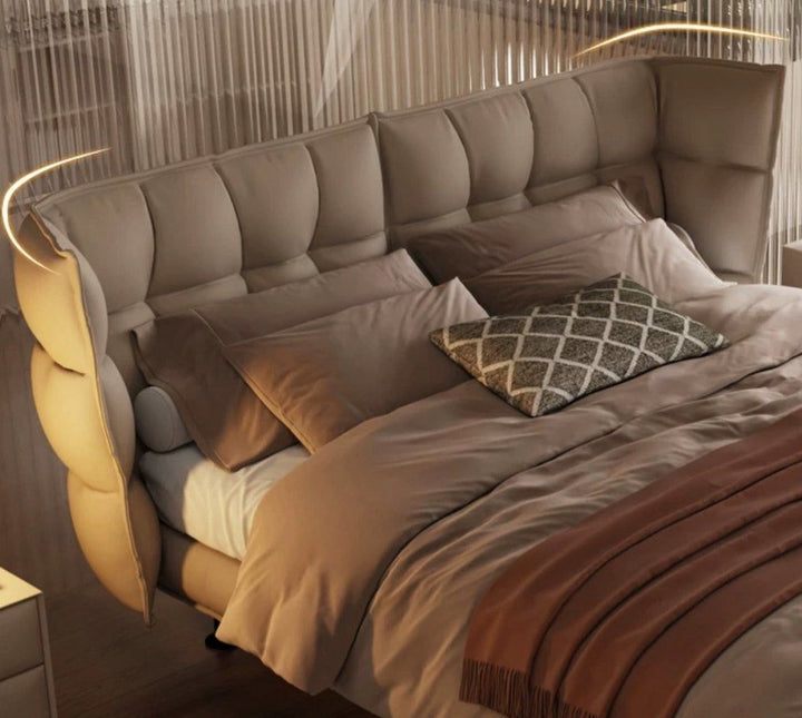 VYAGE Modern Leather Bedframe