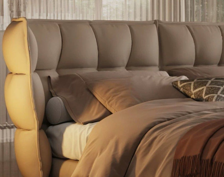 VYAGE Modern Leather Bedframe