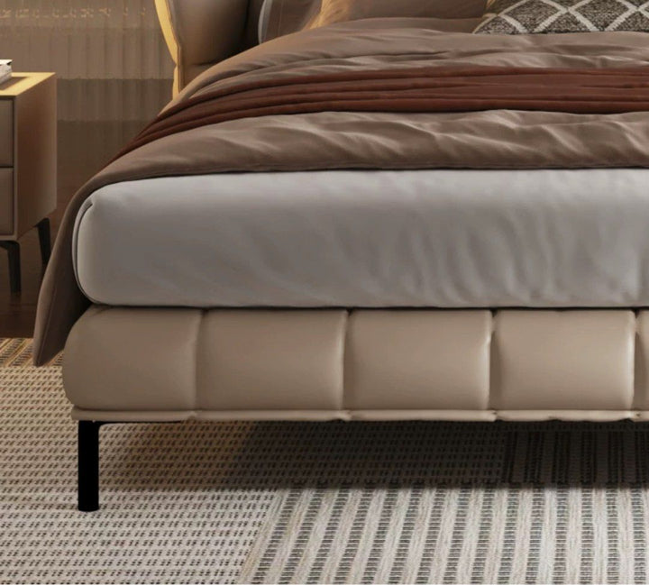 VYAGE Modern Leather Bedframe