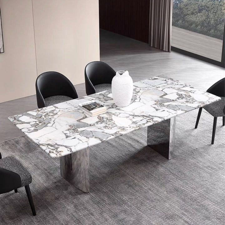 VOLNY Modern Marble Dining Table